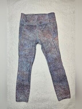 Lululemon High Rise  final lap crop Summer Haze Multi Tight Leggings
